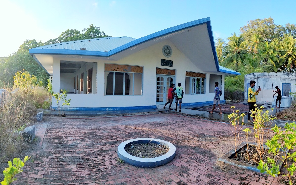 ކުނބުރުދޫ މިސްކިތް އާބާތުރަ ފިލުވާފައި - ފޮޓޯ: ފެށުން