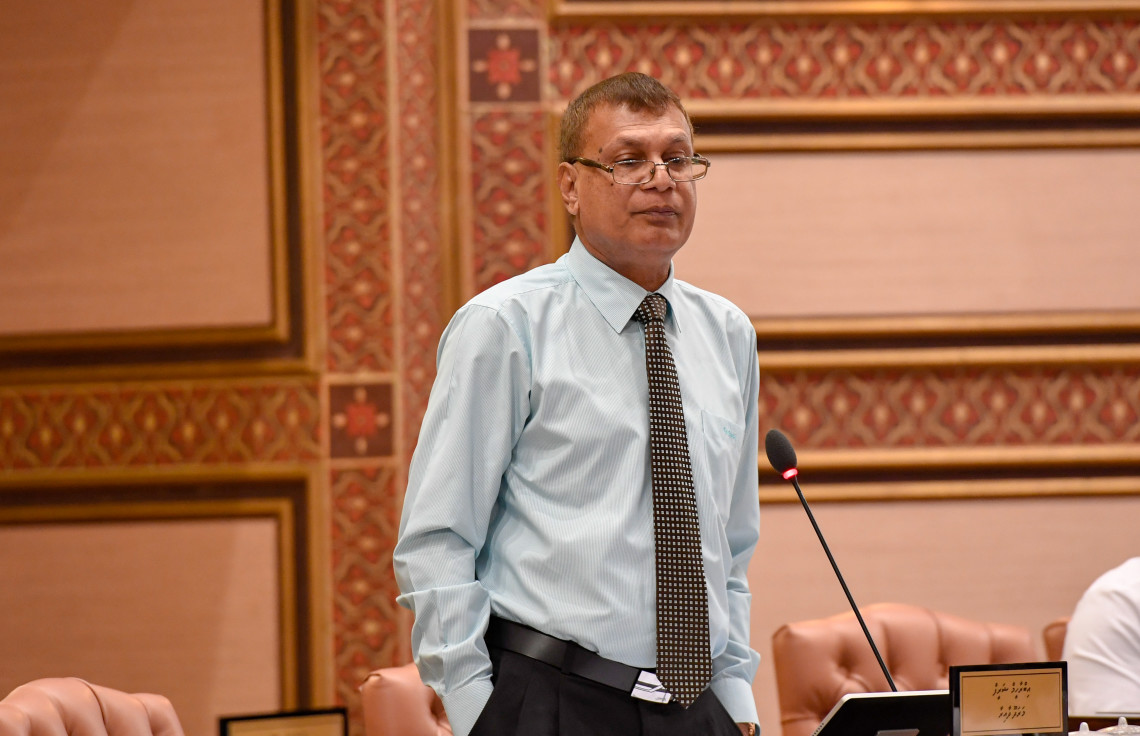 މަރަދޫ ދާއިރާގެ މެންބަރު އިބްރާހީމް ޝަރީފް - ފޮޓޯ: މަޖިލިސް