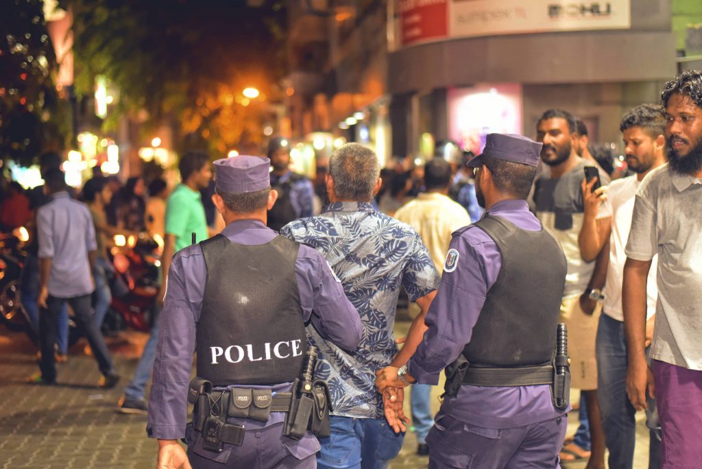 މާލޭގައި ކުރި މުޒާހަރާއެއްގެ ތެރެއިން - ފޮޓޯ: ވަގުތު