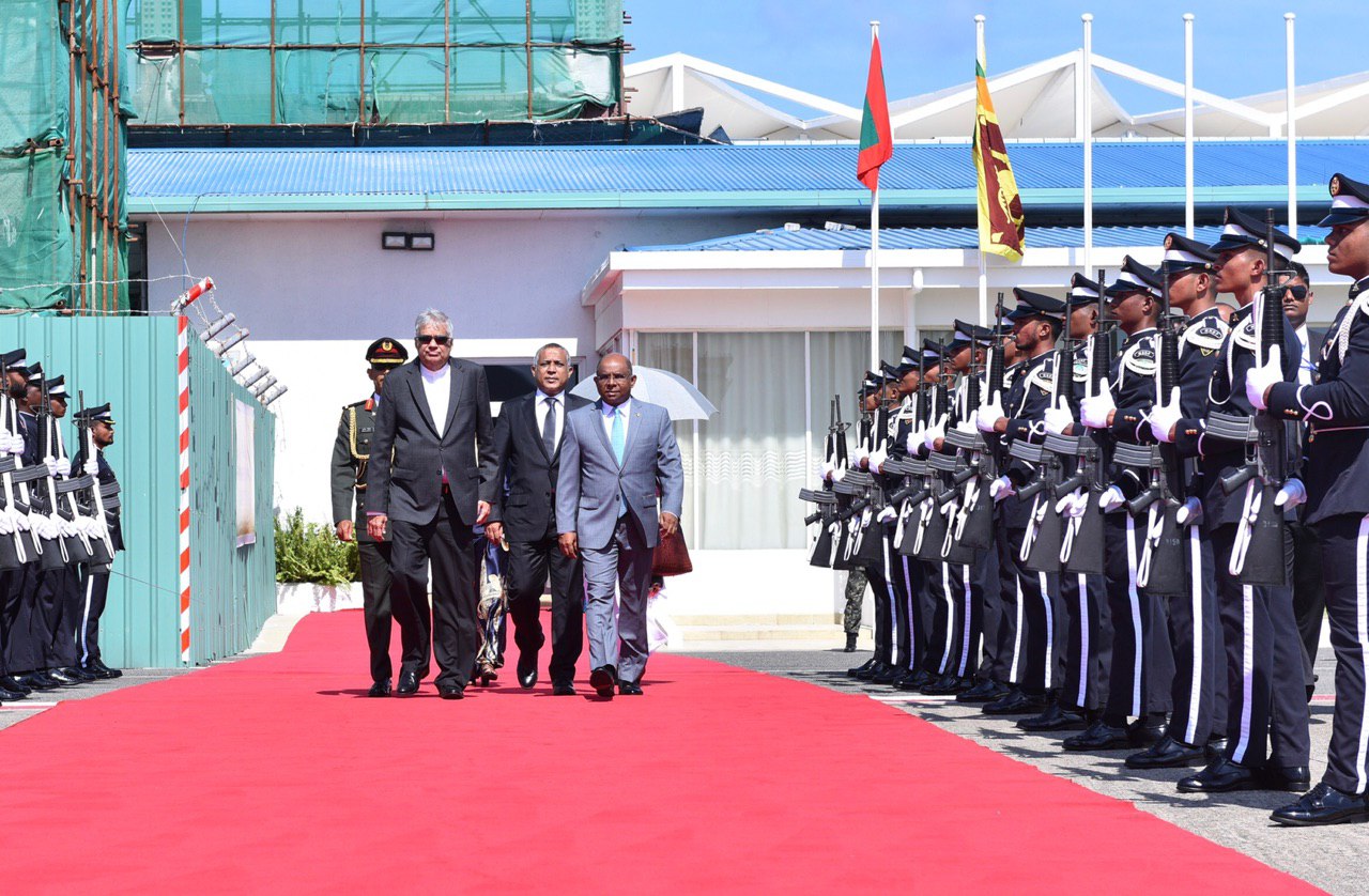 ސްރީލަންކާގެ ބޮޑުވަޒީރު ފުރާވަޑައިގަތުން - ފޮޓޯ: ރައީސް އޮފީސް