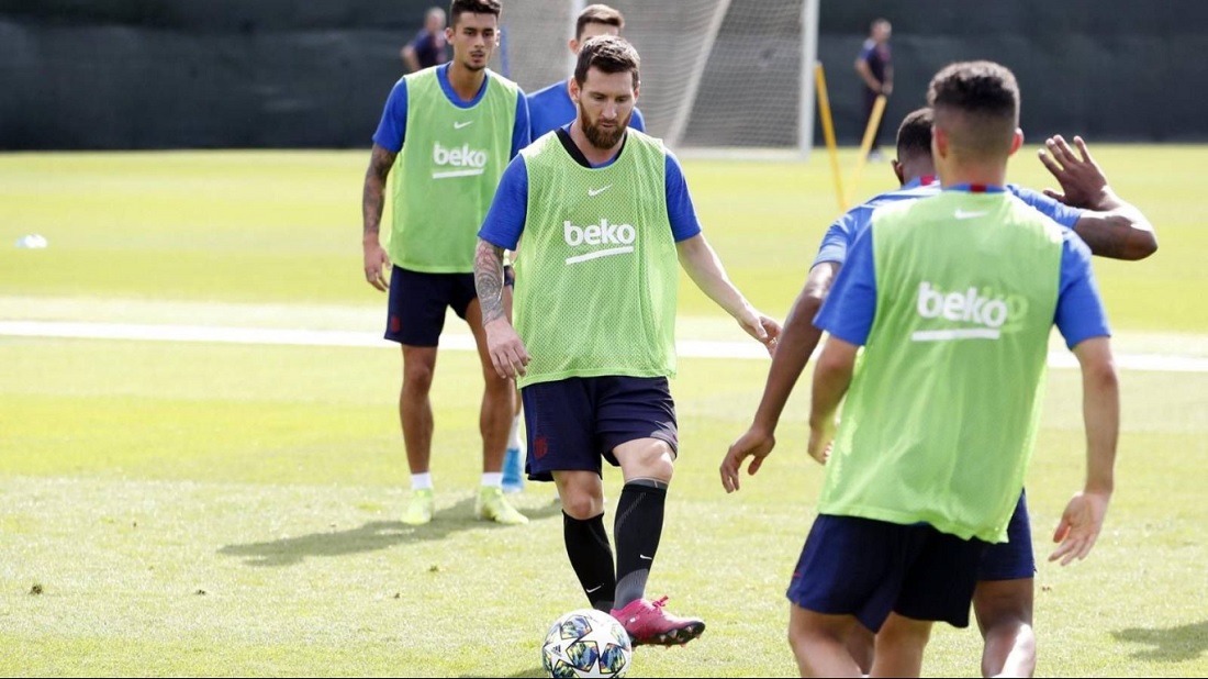 messi training