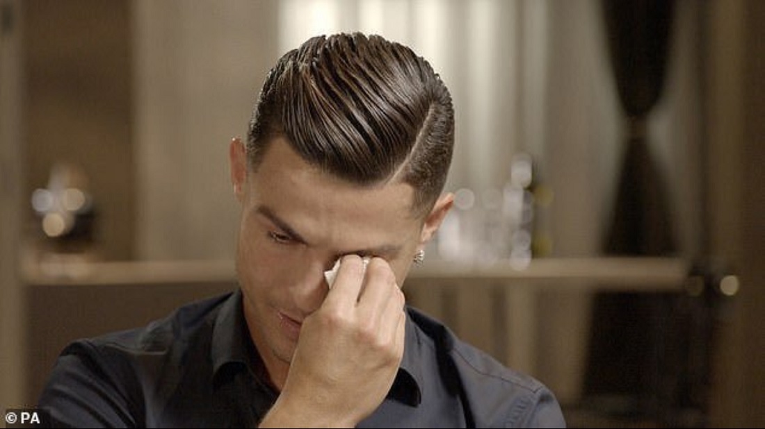ronaldo crying