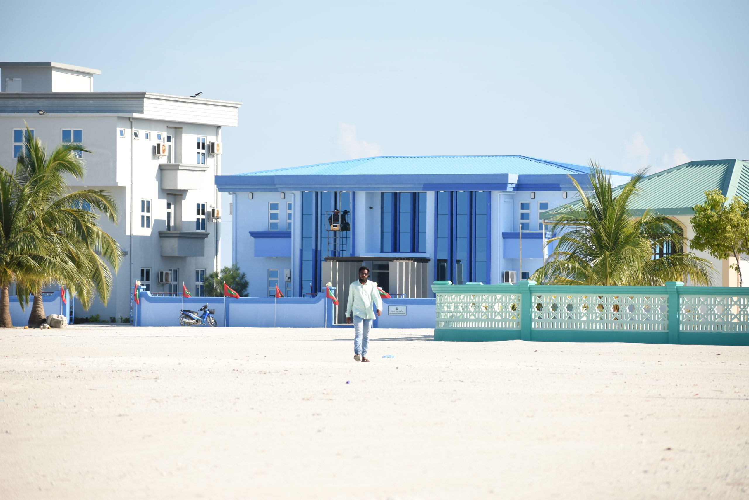 ހޯރަފުށީ ޕޮލިސް ސްޓޭޝަންގެ އައު އިމާރާތް - ފެށުން ފޮޓޯ: ވިސާމް