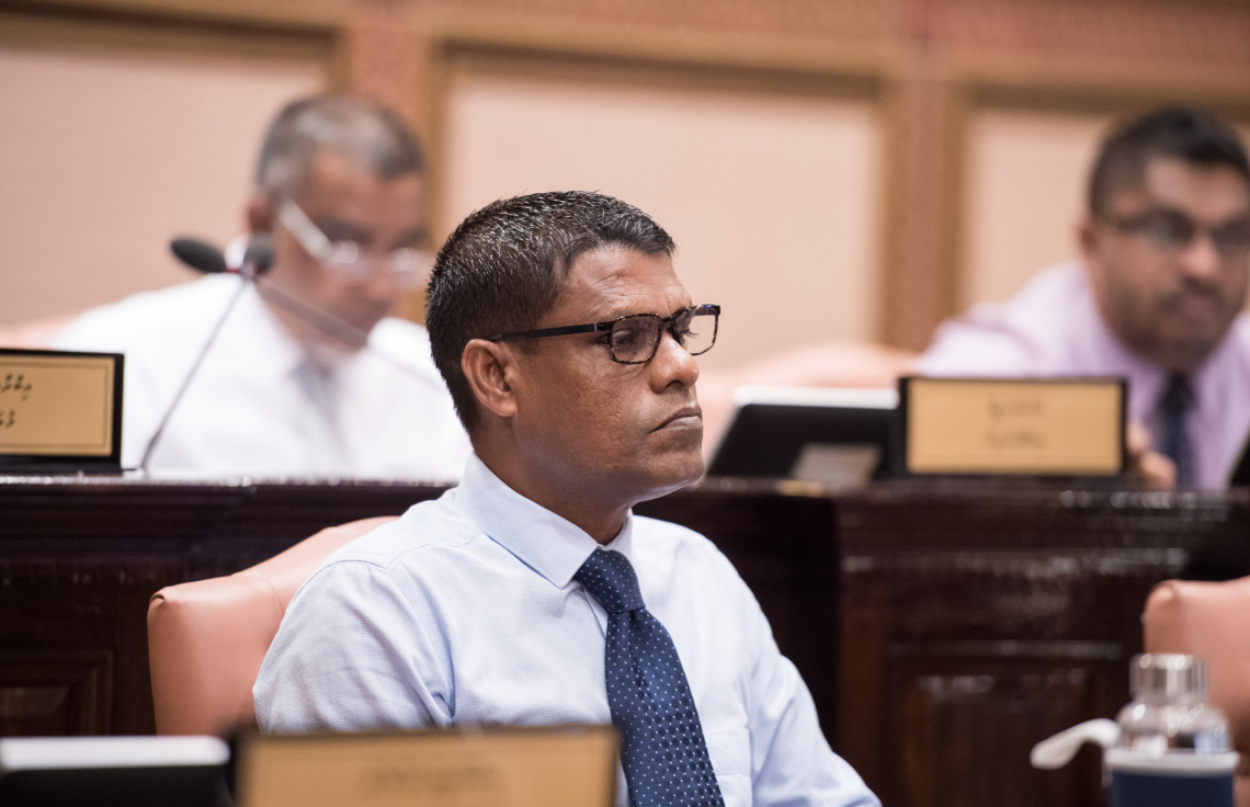 އިނގުރައިދޫ ދާއިރާގެ މެމްބަރު ހަސަން އަޙްމަދު (ހަސަންޓޭ) | ފޮޓޯ: މަޖިލިސް