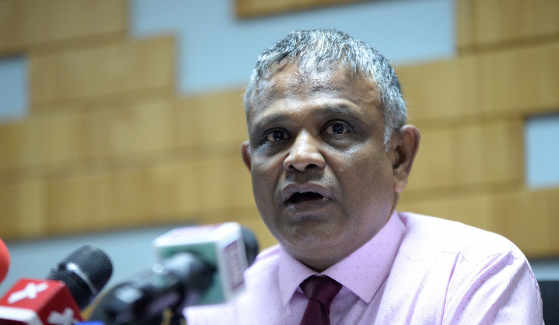 ހަޔާ އެޑިއުކޭޝަން މިނިސްޓަރު ޑރ. އިބްރާހިމް ހަސަން - ފޮޓޯ: ސަން