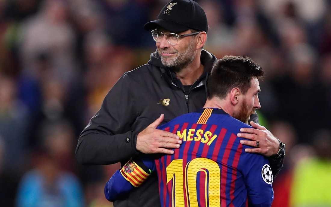 klopp and messi