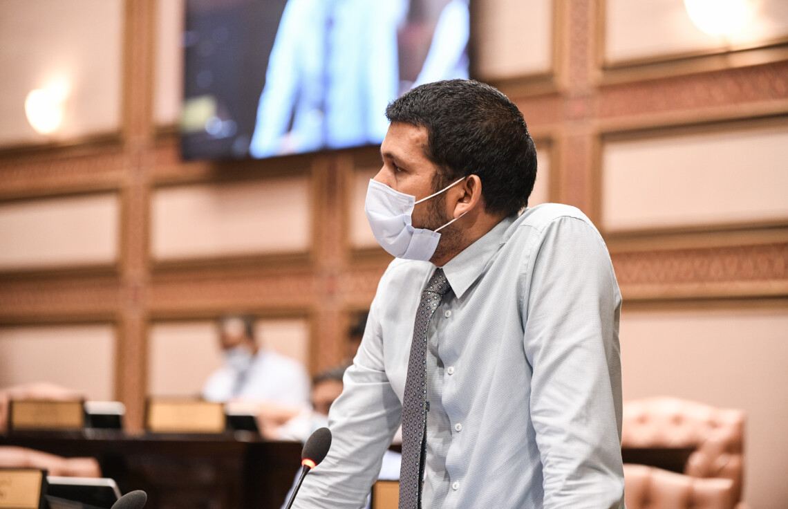 އުނގޫފާރު ދާއިރާގެ މެންބަރ މުޙައްމަދު ވަހީދު (ވައްޑޭ) މަޖިލީހުގައި | ފޮޓޯ: މަޖިލިސް