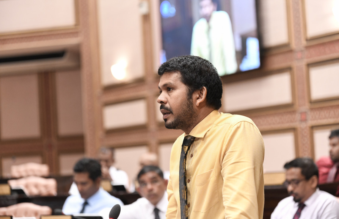 އުނގޫފާރު ދާއިރާގެ މެންބަރ މުޙައްމަދު ވަހީދު (ވައްޑޭ) މަޖިލީހުގައި | ފޮޓޯ: މަޖިލިސް