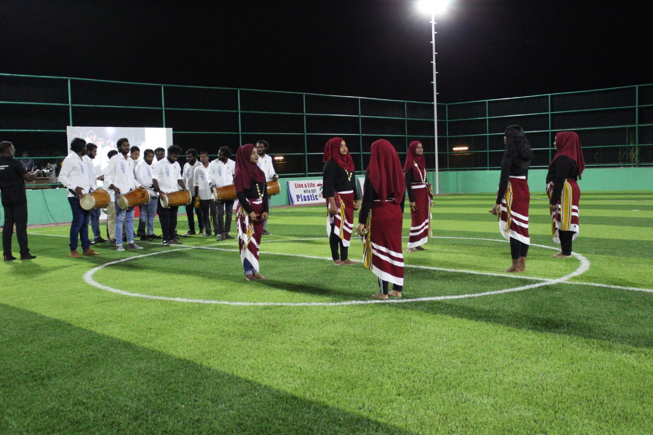 ފުޓްސެލް ދަނޑު ހުޅުވުމުގެ ރަސްމިއްޔާތުގެ ތެރެއިން: ފޮޓޯ - މަހްލޫފް/ ޓްވިޓަރ