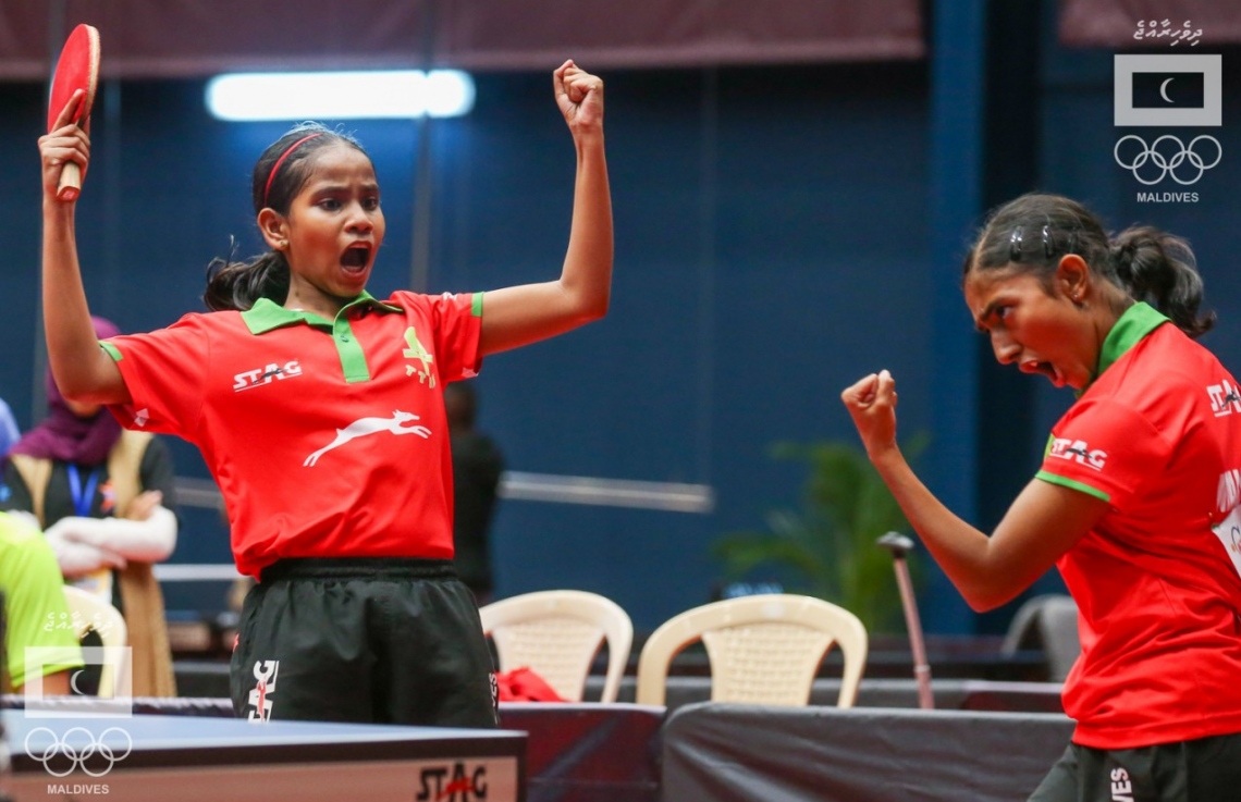 އޭޝިއާ މުބާރާތުގައި ވާދަކުރަމުން އަންނަ ރާއްޖޭގެ އެންމެ މޮޅު ޑަބަލް ޕެއާ، ދީމާ އަދި ރަފާ--