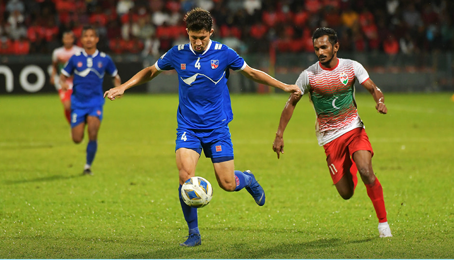 ރާއްޖެއާއި ނޭޕާލް ބައްދަލުކުރި މެޗުގެ ތެރެއިން - ފޮޓޯ: އެފްއޭއެމް