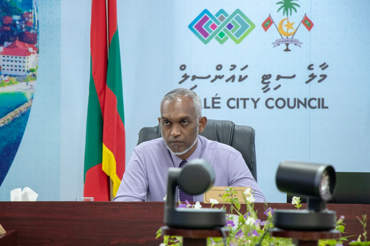 މާލޭގެ މޭޔަރު ޑރ. މުހައްމަދު މުއިއްޒު-- ފޮޓޯ: މާލޭ ސިޓީ ކައުންސިލް