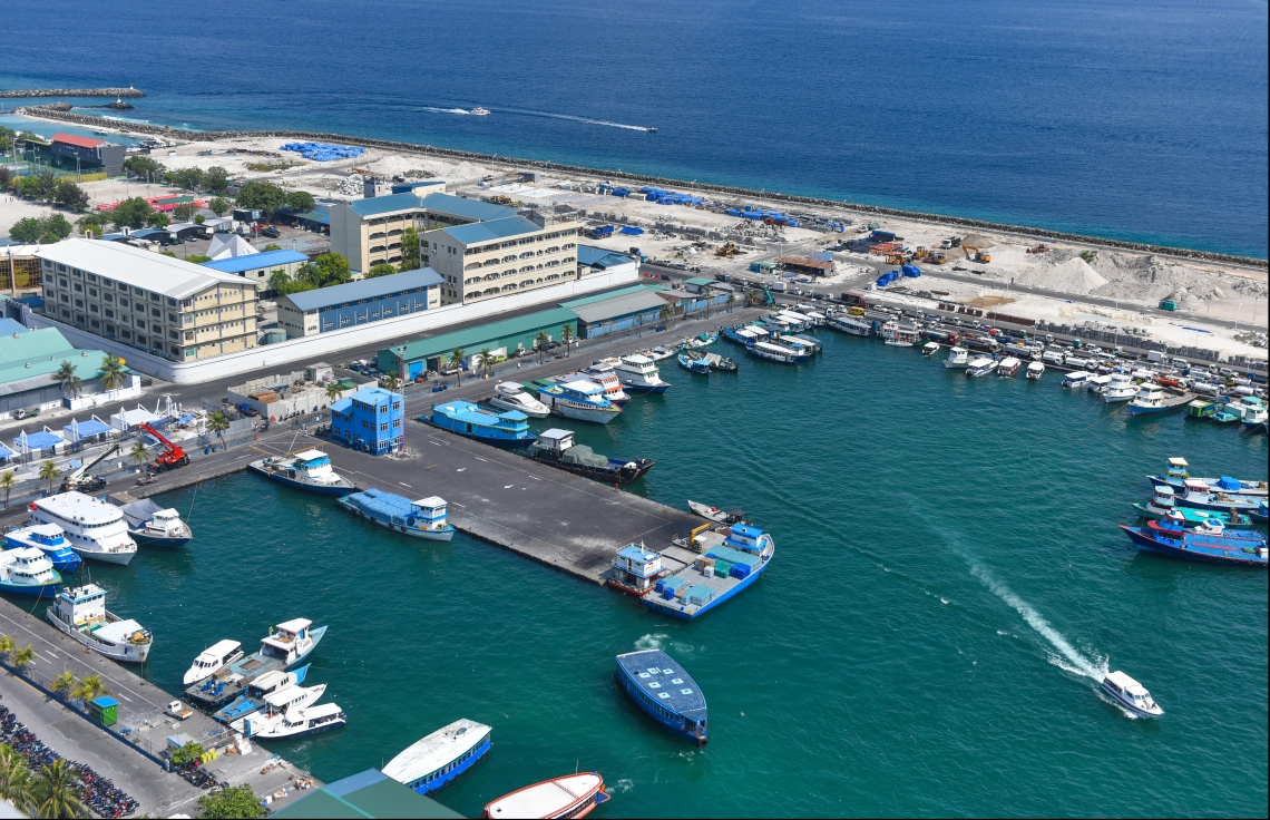 މާލޭ ހުޅަނގު ފަރާތު ބަނދަރު ކަމަށްވާ ޓީ-ޖެޓީ.-ފޮޓޯ: މިހާރު