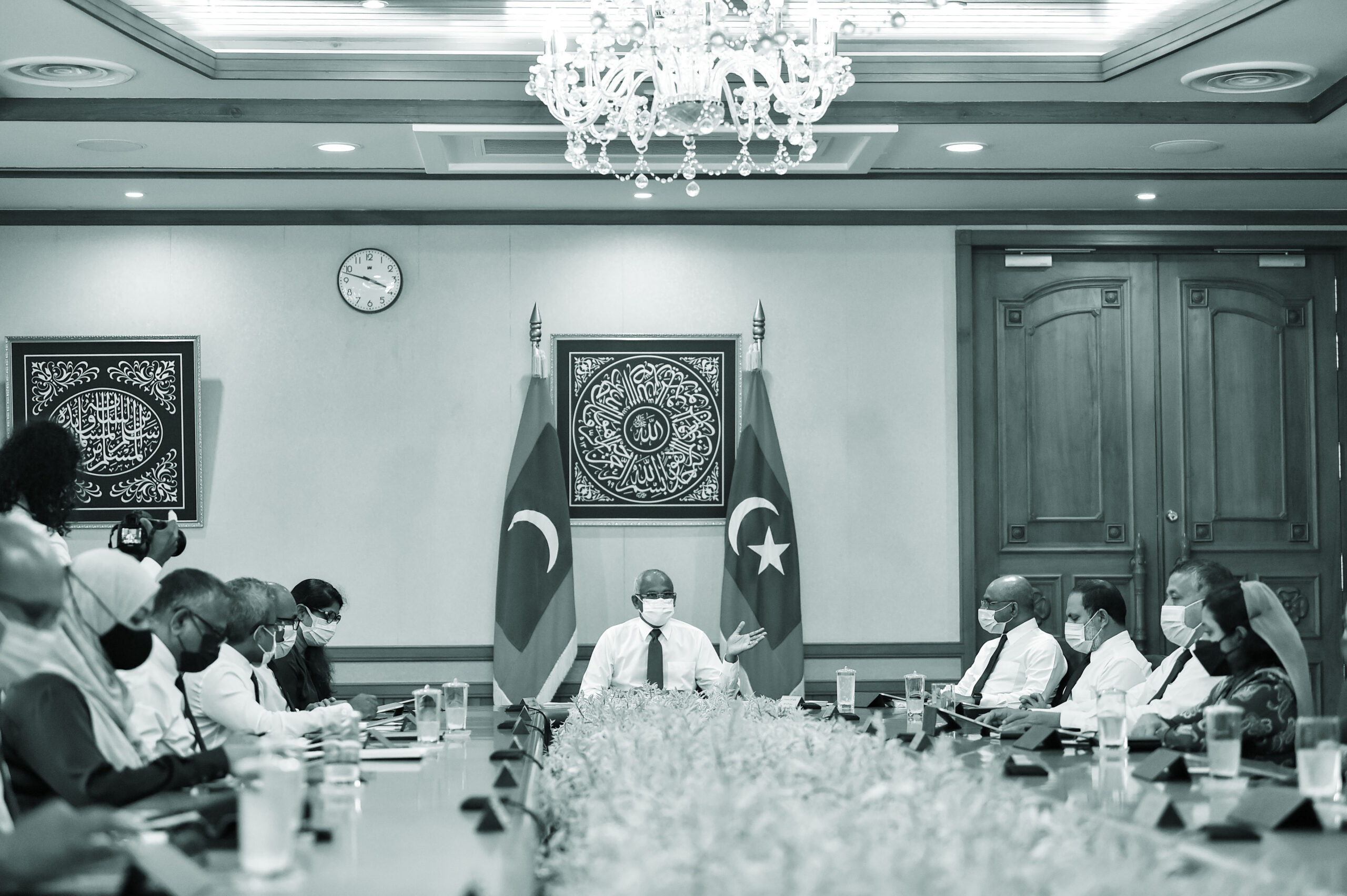 ވަޒީރުންގެ މަޝްވަރާ ބައްދަލުވުން-- ފޮޓޯ: ރައީސް އޮފީސް