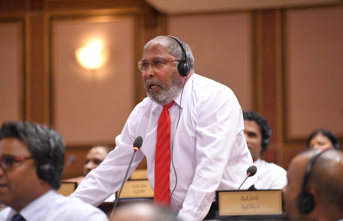 ޖުމްހޫރީ ޕާޓީގެ ލީޑަރު ޤާސިމް އިބްރާހީމް - ފޮޓޯ: ރައްޔިތުންގެ މަޖިލިސް