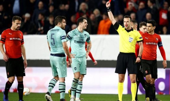 Arsenal Red Card