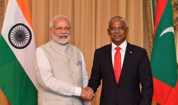 Raees Solih and Modi