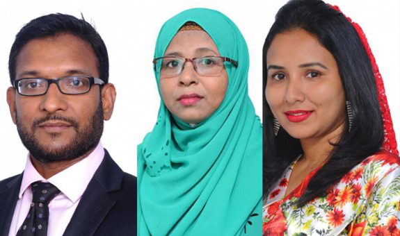 ނިޝާމާ މުހައްމަދު، ޝިޔާމާ މުހައްމަދު އަދި ޑރ. ޝާހް އަބްދުﷲ މާހިރު / ފޮޓޯ:ސަން